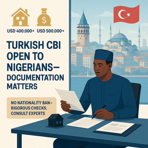 Turkish CBI for Nigerians: Decoding the Eligibility Confusion for&nbsp;HNWIs
