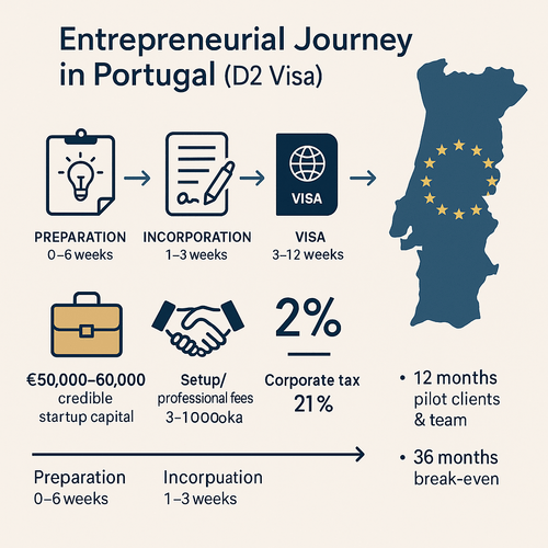The Entrepreneur’s Edge: Launching a Business in Portugal with the D2&nbsp;Visa
