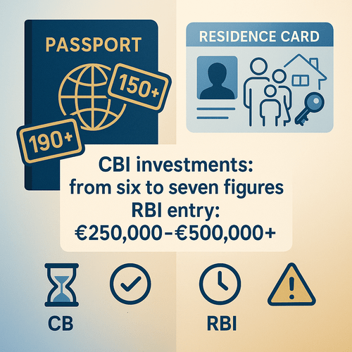 Citizenship by Investment (CBI) vs. Residency by Investment (RBI): Which Path is Right for&nbsp;You?