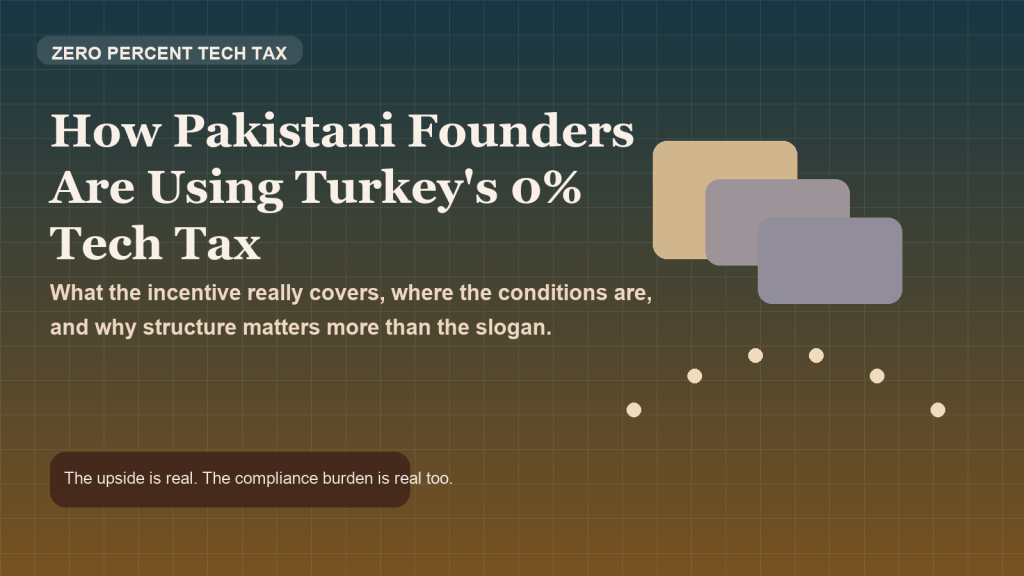 How Pakistani Founders Are Using Turkey's 0% Tech Tax to Scale Globally