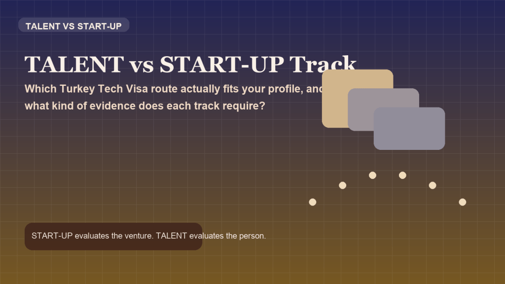 TALENT vs START-UP Track: Which Turkey Tech Visa Route Is Right for You?